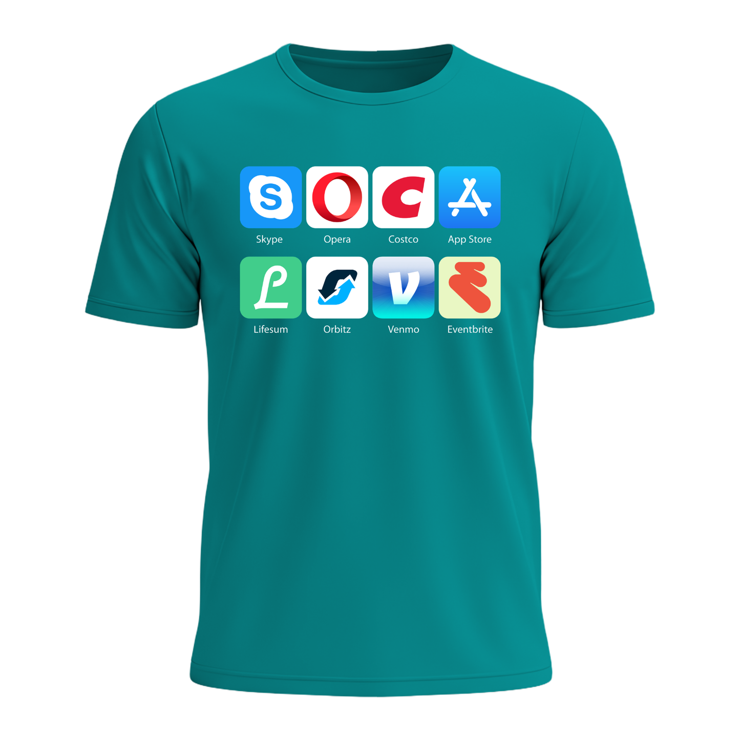 Soca Love Social Icons - Men's Tee