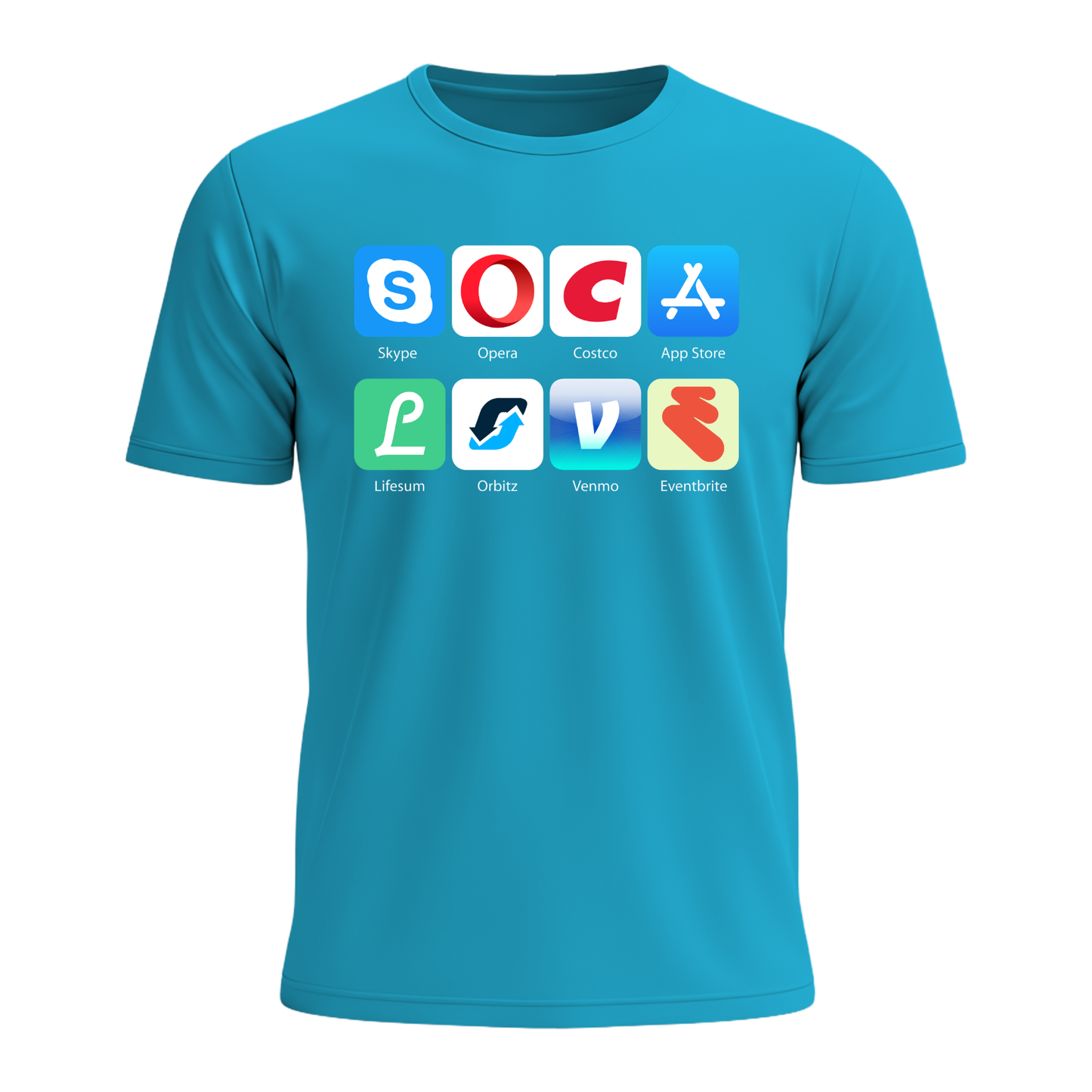 Soca Love Social Icons - Men's Tee