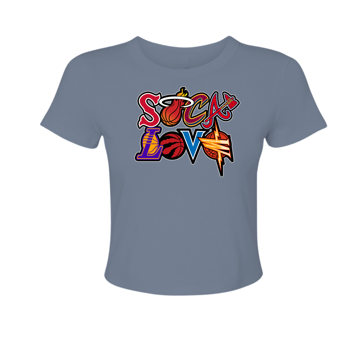 Soca Love Sports Icon Stacked - Women's Baby Tee