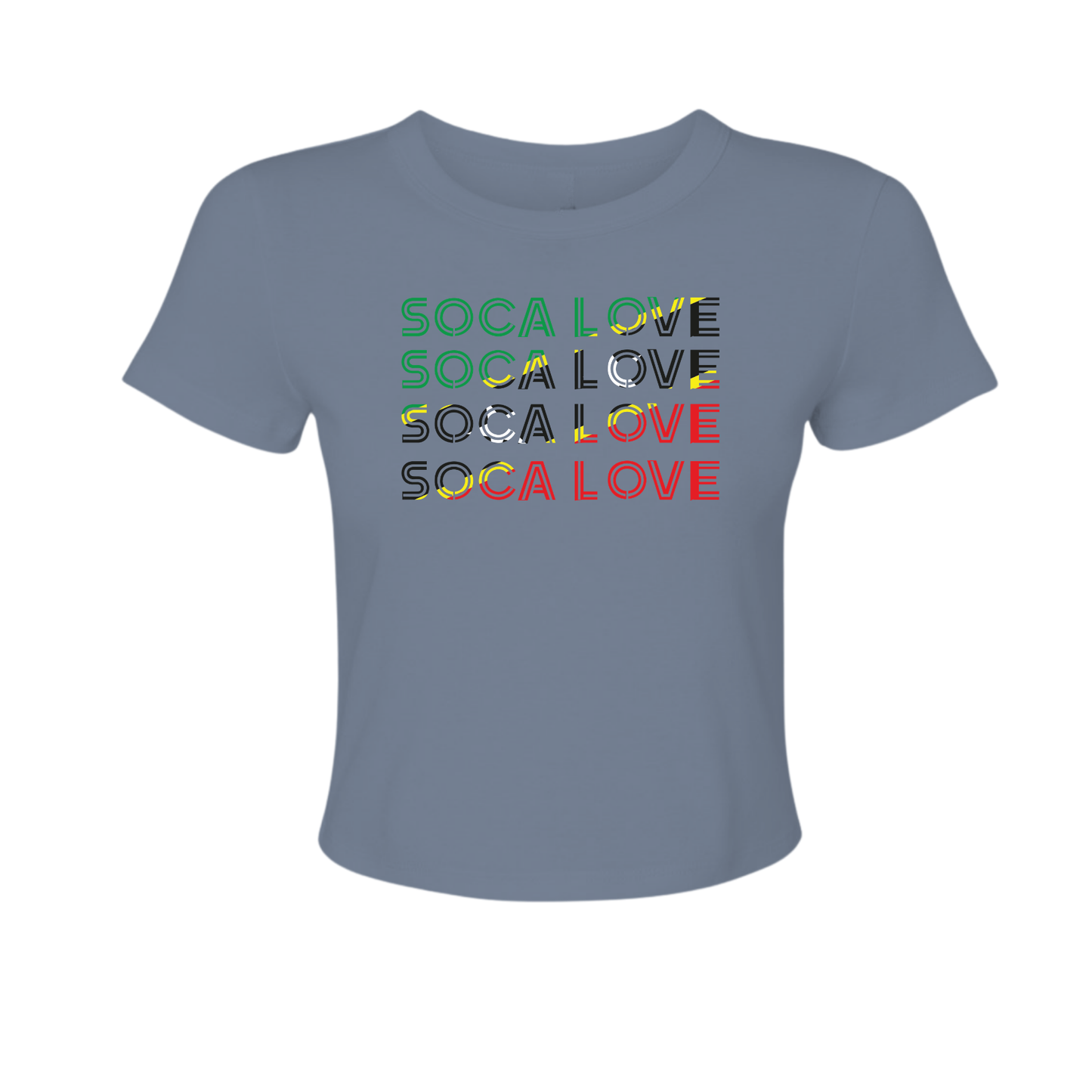 Soca Love Slant Colorblock II - Women's Baby Tee