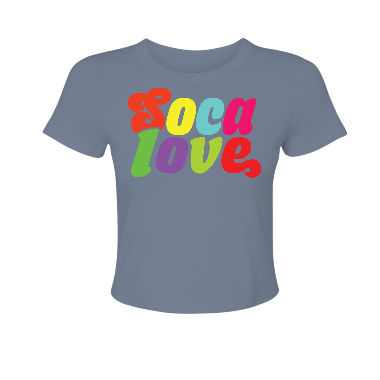 Soca Love Script - Women's Baby Tee