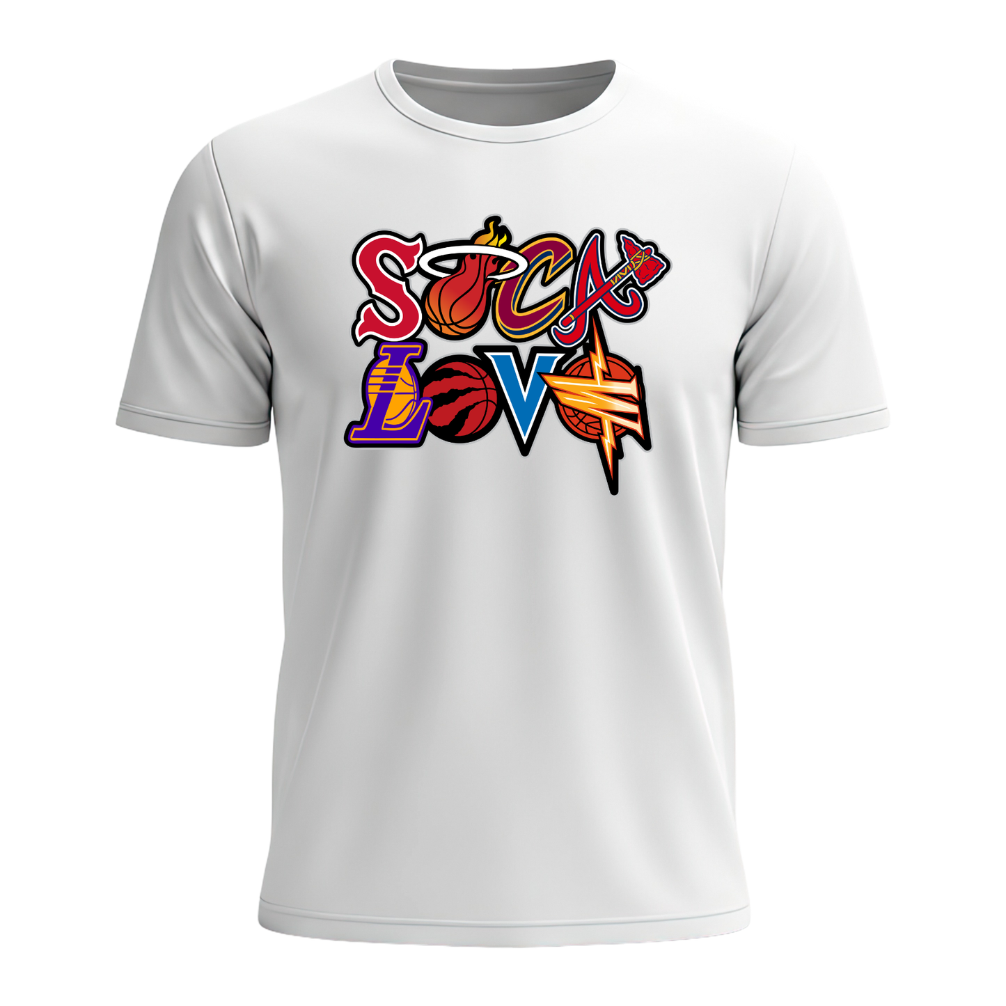 Soca Love Sports Icon Stacked - Youth Tee