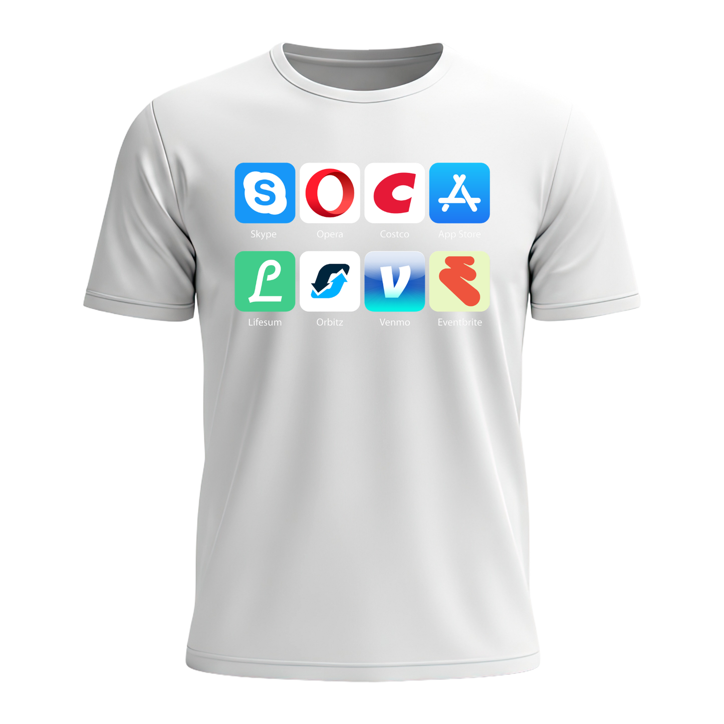 Soca Love Social Icons - Men's Tee